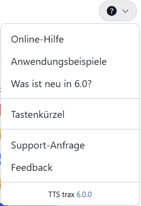 Versionsnummer im Hilfe-Menü